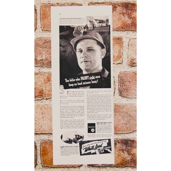 1940 Leadโ Paint Print Ad - Historic Home Decor Collectible Wall Art - Picture 11 of 11